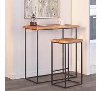 Dessus de table 100x40x2,5 cm bord vivant bois massif manguier