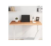 vidaXL Dessus de table 100x50x4 cm rectangulaire bois massif de hêtre marron