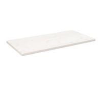 vidaXL Dessus de table carré 90x90x2,5 cm bois de pin massif blanc pour bureau/maison/restaurant