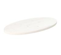 Dessus de Table Plateau Remplacement Intérieur Bois de Pin Massif Ovale vidaXL