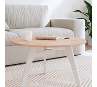 Vidaxl Dessus De Table Ø80x2,5 Cm Rond Bois Massif De Hêtre Multicolore
