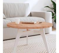 Dessus de Table Plateau Remplacement Intérieur Rond Bois Massif de Hêtre vidaXL