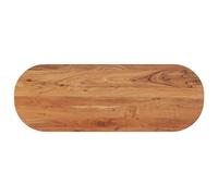 vidaXL Dessus de table de remplacement ovale 120x60x3,8 cm Bois massif de manguier Multicolore