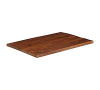 Dessus de Table Rectangulaire 110x80x2,5 cm Bois massif Avec Récupération | Fabriqué à la main, grain unique, charme rustique, nettoyage facile, combinaison universelle avec les bases