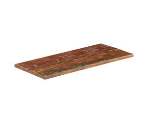 Dessus de Table Rectangulaire 120x60x1,5 cm en Bois Massif avec | Bois recy harme rustique, nettoyage facile, utilisation universelle, pièce unique