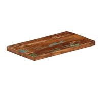Dessus de table rectangulaire 60x20x3,8 cm en bois massif avec récupération | Fabriqué à la main, grain unique, charme rustique, surface lisse, nettoyage facile, combinaison universelle avec