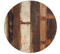 Vidaxl Dessus De Table Rond 70 Cm 15-16 Mm Bois De Récupération Marron