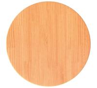 Vidaxl Dessus De Table Rond Cire Marron Ø40x2,5 Cm Bois De Pin Massif Multicolore