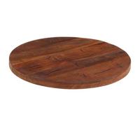 Dessus de table rond en bois massif de récupération Ø 40x3,8 cm, plateau de table robuste, surface facile à nettoyer, adapté pour bureau, table de travail, restaurant