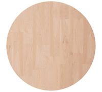 Dessus de Table Rond en Chêne Massif Ø30x2,5 cm | Bois de chêne massif, surface non traitée, couleur marron moyen, grain dense, design rustique, entretien au chiffon humide