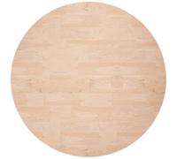 Dessus de Table Rond en Chêne Massif 80x4 cm, Plateau Brut Non Traité | Bois chêne massif, grain dense, teinte marron moyen, surface brute personnalisable, usage multiple restaurant café hôtel