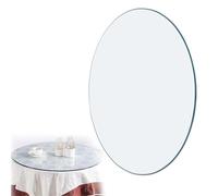 Dessus de table rond en verre trempé transparent - 71,1 cm - Feuille circulaire plate transparente pour tables de salle à manger, café et table de jardin - et surface en verre élégante