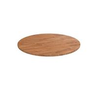 Round Table Top Dark Brown Ø23.6"x0.6" Treated Solid Wood Oak tabletop vidaXL