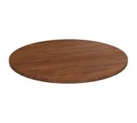 Dessus de table rond Marron foncé Ø50x1,5cm Chêne massif traité