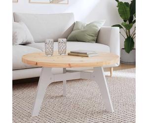 Dessus de Table Rond Plateau Remplacement Intérieur Bois de Pin Massif vidaXL