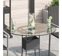 vidaXL Dessus de table ronde en verre trempé 900 mm 243630