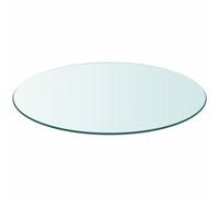 vidaXL Dessus de table ronde en verre trempé 500 mm