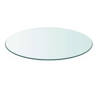 vidaXL Dessus de table ronde en verre trempé 500 mm