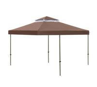 Dessus De Tonnelle - Taille 118,11 X 118,11 Pouces, Auvent De Remplacement, Pare-soleil De Toit Rigide | Grill Patio Barbecue Extérieur Arrière-cour Utilisation 10X10Ft Double Couche Étanche Pont Abri