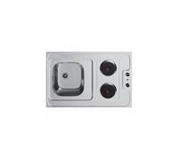 Dessus évier cuisinette électrique largeur 090 cm avec vidage complet