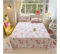 Dessus plat vintage - Drap en coton doux de qualité supérieure - Motif panda - Fleurs sauvages et romantiques - Pour femmes et filles - Motif jardin (#21, 230 x 250 cm)