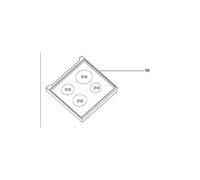 DESSUS VITROCÉRAMIQUE pour TABLE DE CUISSON BRANDT - AS0059016