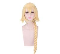 Destin apocryphes Jeanne d'Arc jaune longue tresse perruque Cosplay Costume Jeanne d'Arc résistant à la chaleur cheveux synthétiques Cosplay femmes perruques