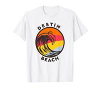 Destin Beach, Floride T-Shirt Graphique avec Valeur, Homme, Blanc, L