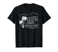 Destin, Floride T-Shirt Graphique avec Valeur, Homme, Noir, M