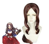 Destin Grand Ordre Da Vinci Fgo Roulette Lily Cosplay Perruques Destin Rester Nuit Sabre Lily Brunâtre Rouge Perruque De Cheveux Synthétiques + Bonnet De Perruque