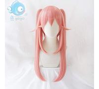 Destin Grand ordre FGO Extra Servant roulette Tamamo No Mae bouclés/droites queues de cheval roses cheveux synthétiques Cosplay + casquette de perruque gratuite droite