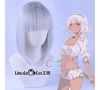 Destin Grand ordre FGO sabre Attila Etzel court ruban Bob cheveux synthétiques droits résistant à la chaleur Halloween Cosplay + casquette de perruque gratuite