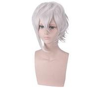 Destin Grand ordre Kadoc Zemlupus argent blanc perruque courte Cosplay Costume FGO résistant à la chaleur cheveux synthétiques hommes femmes Cosplay perruques