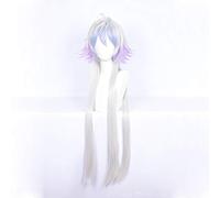 Destin / Grand Ordre Merlin Cosplay Perruque 100 Cm Longue Droite Argent Bleu Violet Dégradé Cheveux Synthétiques Pour Cadeau De Fête D'Halloween