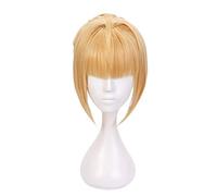 Destin Grand ordre rouge sabre Nero doré Chignon perruque Cosplay Costume destin Extra résistant à la chaleur cheveux synthétiques Cosplay perruques