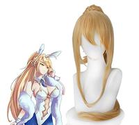 Destin/grand ordre serviteur Lancer Arturia Pendragon perruque Cosplay perruque de cheveux queue de cheval dorée FGO Costume jouer perruques