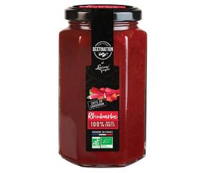 Destination Bio - Dessert Bio 100% Issu De Fruits - Rhubarbe - 300 Grs
