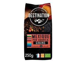 Destination Café Bio en grains Mexique Chiapas 250 g - Lot de 2