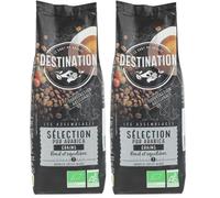 Destination Café Bio Sélection Grains 1 kg (Lot de 2)