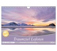 Destination de rêve : les îles Lofoten (Calendrier mural 2026 DIN A4 horizontal), CALVENDO calendrier mensuel