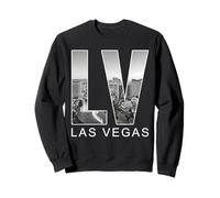 Destination de Voyage Paysage Urbain Las Vegas LV Sweatshirt
