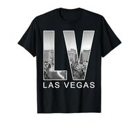 Destination de Voyage Paysage Urbain Las Vegas LV T-Shirt