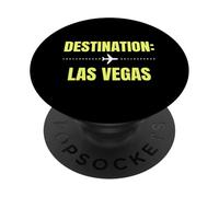 Destination Las Vegas Voyage Vacances Touriste PopSockets PopGrip Adhésif