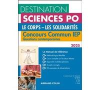 Le Corps - Les Solidarités - Concours Commun Iep - Questions Contemporaines