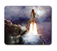 Destination Vinyl Ltd Confortable Tapis de Souris - Interstellar Space Voyage Rocket 23,5 x 19,6 cm (9,3 x 7,7 Pouces) pour Ordinateur et Portable, Bureau, Cadeaux, Base antidérapante - RM24543