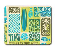 Destination Vinyl ltd Confortable Tapis de Souris - Motif Tiki Impressionnant Vert Surf 23,5 x 19,6 cm (9,3 x 7,7 Pouces) pour Ordinateur et Portable, Bureau, Cadeaux, Base antidérapante - RM14380
