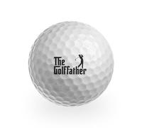 Destination Vinyl Ltd Lot de 3 balles de golf - Golffather Birthday Blague Funny Birthday Golfeur Fan Club Sport Daddy Day Men Secret Santa Partner Ball #GB0100