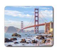 Destination Vinyl Ltd Souris Confortable Mat - Golden Gate Bridge de San Francisco23.5 x 19,6 cm (9,3 x 7,7 Pouces) pour Ordinateur et Portable, Bureau, Cadeaux, Base antidérapante - RM21620