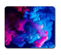 Destination Vinyl ltd Souris Confortable Mat - Incroyable Bleu Pourpre d'encre Art fumée 23,5 x 19,6 cm (9,3 x 7,7 Pouces) pour Ordinateur et Portable, Bureau, Cadeaux, Base antidérapante - RM14107