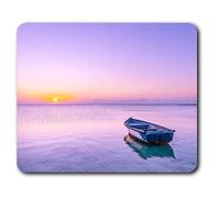 Destination Vinyl ltd Souris Confortable Mat - Sea Purple Sunset Bateau Lake23.5 x 19,6 cm (9,3 x 7,7 Pouces) pour Ordinateur et Portable, Bureau, Cadeaux, Base antidérapante - RM24597